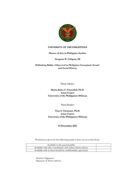 Rethinking Bakla: A Keyword in Philippine Conceptual, Sexual, and.